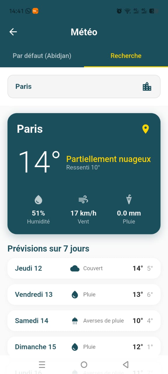 SmilGo - Meteo Paris